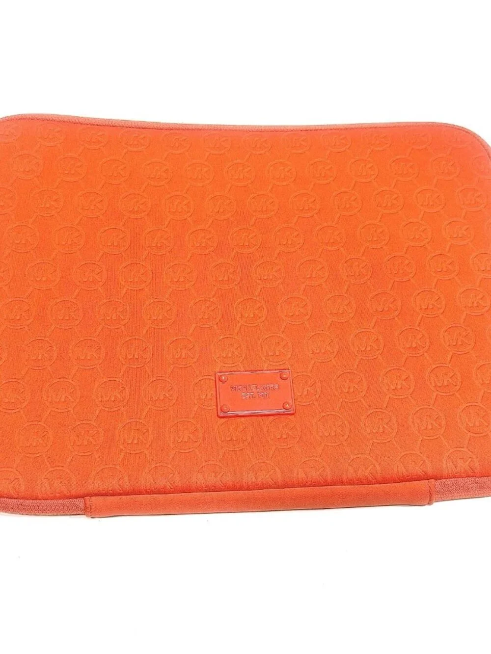 Michael Kors Neoprene Laptop Case Orange